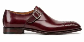 Bordeaux Oxblood Single Monk